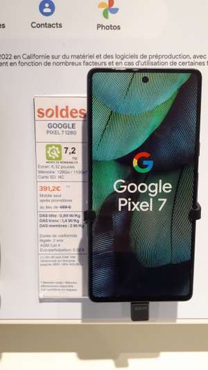 Google Pixel 7 128Go (via ODR 50€) - Voiron (38)