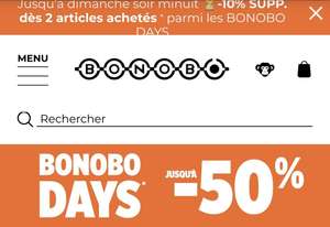 Sélection de produits Bonobo Jeans en promotion - jusqu'à -60% dès 2 articles