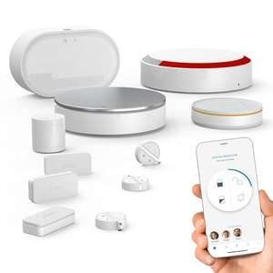 Somfy Home Alarm Advanced Plus | Système d'Alarme Maison sans Fil Connecté Wifi | Sirène Extérieure & 3 badges |Module GSM|
