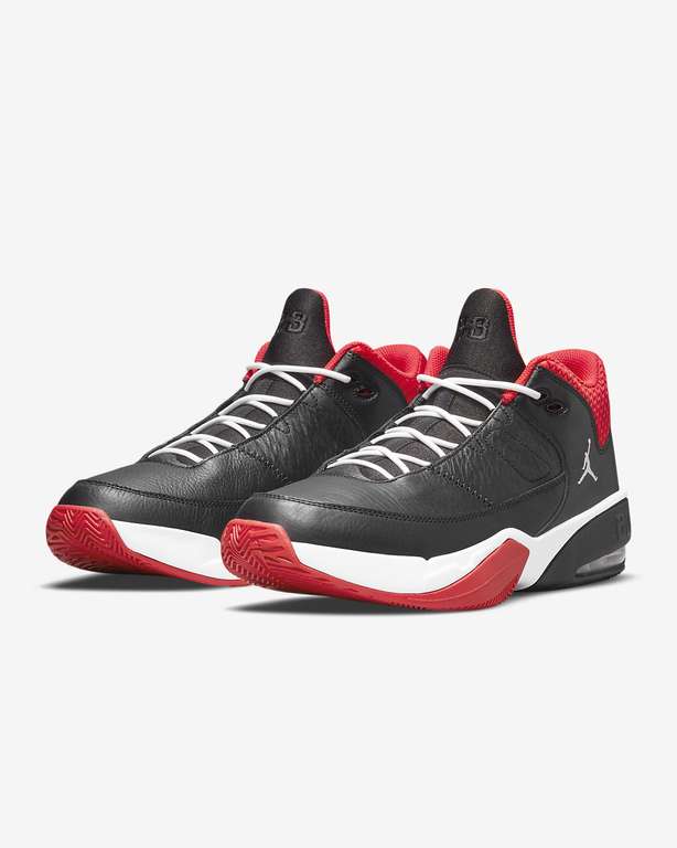 Baskets Nike Air Jordan Max Aura 3 - Noir/Rouge université/Blanc, Plusieurs Tailles Disponibles