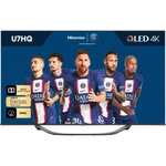 TV Qled 55" Hisense 55U7HQ (2022) - 4K UHD, 100Hz, 600lm, Dolby Atmos (Via remise panier)