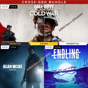 [PS+Essential et +] Call of Duty Black Ops Cold War, Alan Wake Remastered, Endling Extinction is Forever offerts sur PS5/PS4 (Dématérialisé)