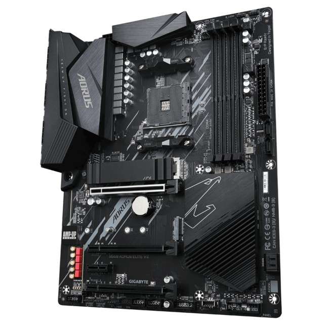Processeur AMD Ryzen 5 5500 Wraith Stealth (3.6 / 4.2 GHz) + Carte mère Gigabyte B550 Aorus Elite V2