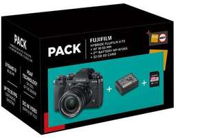 Appareil photo numérique hybride Fujifilm X-T3 Noir + Objectif XF 18-55mm f/2.8-4 + 2ème Batterie + Carte SD 32 Go
