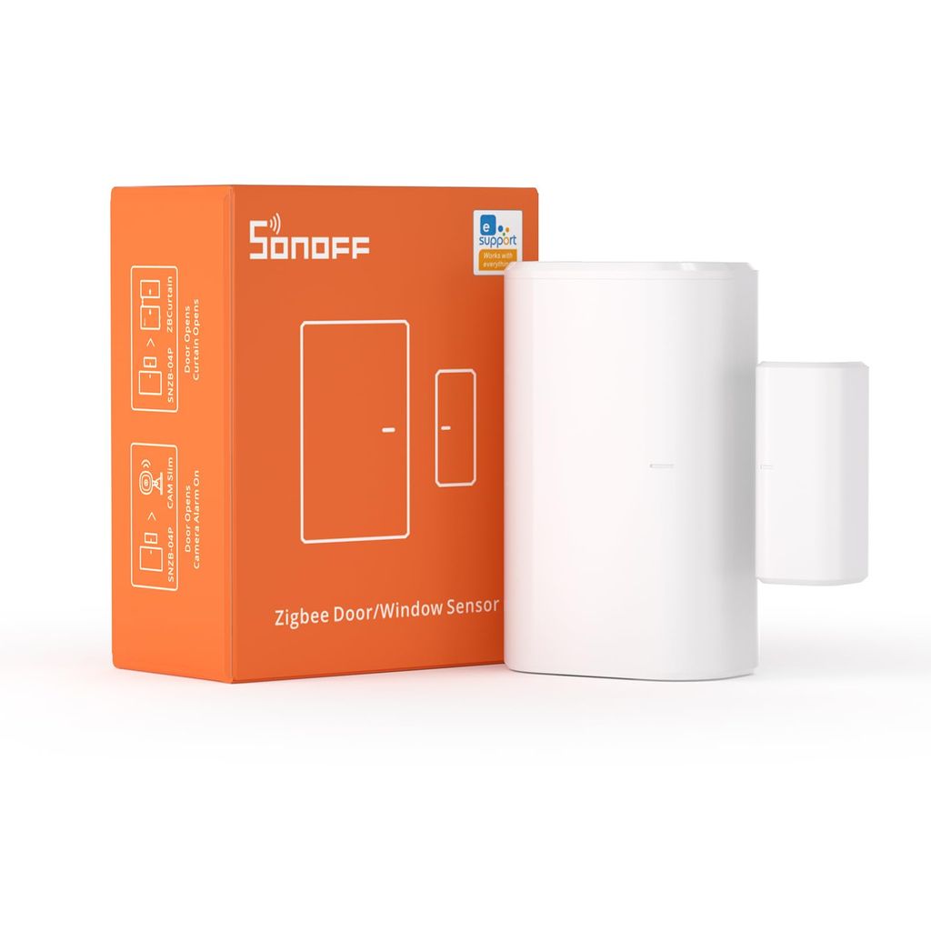 Capteur de Porte & Fenêtre sans fil ZigBee Sonoff SNZB-04P - Compatible Alexa, Google Home, Sonoff Zigbee Hub Requis, Piles Incluses