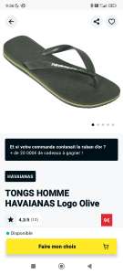 Tongs Homme Havaianas Logo - olive