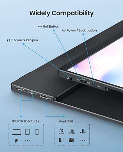 Ecran Portable 14 Arzopa - Full HD, IPS 100% SRGB (Vendeur Tiers) –