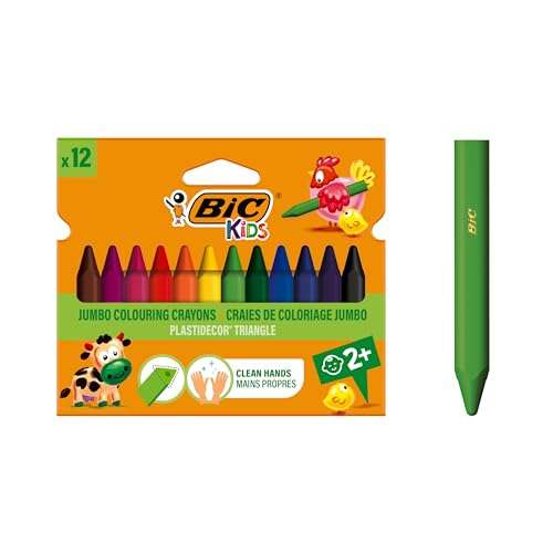 Crayon de couleur Kids Evolution triangle BIC : la lot de 12