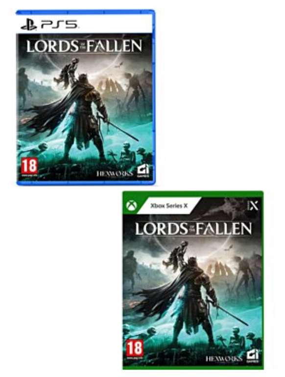 Lords of the fallen sur PS5 ou Xbox Series X (via 13.43€ sur la carte fidélité)