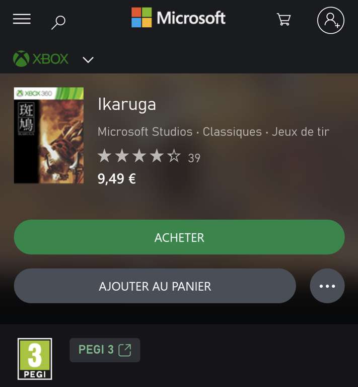 Ikaruga Gratuit sur Xbox One et Series XIS (Dématérialisé - Store Turquie)