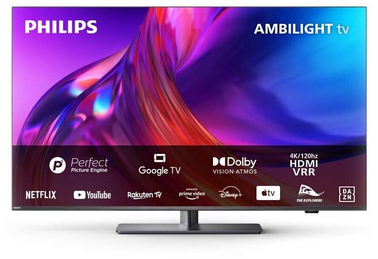TV 55" Philips The One 55PUS8848 (2023) - LED, 4K UHD, 120 Hz, HDR10+, Dolby Vision, VRR & ALLM, FreeSync, Ambilight, Google TV
