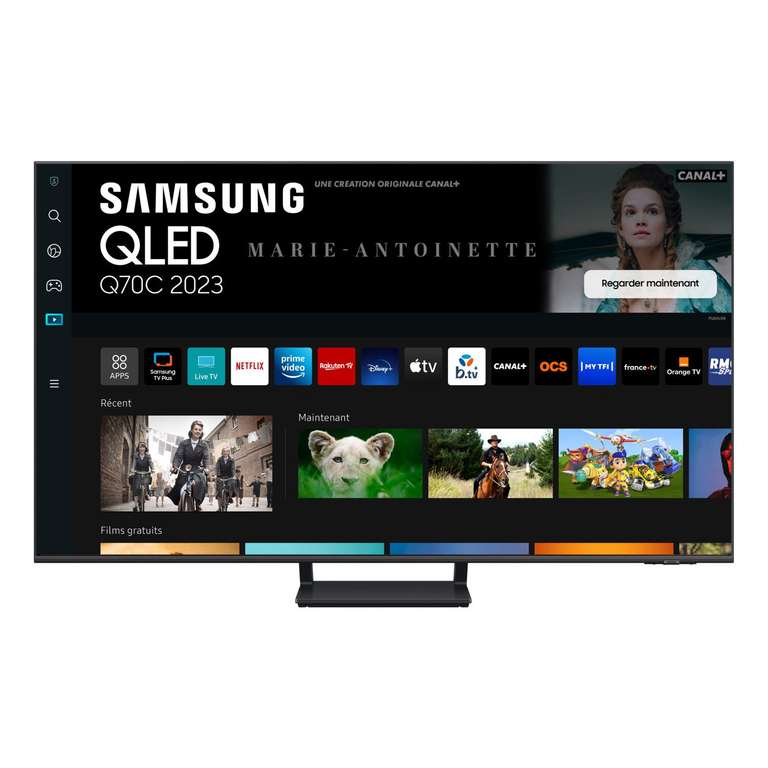 TV 65" Samsung 65Q70C - QLED, 4K (Via 170€ sur la Carte de Fidélité)