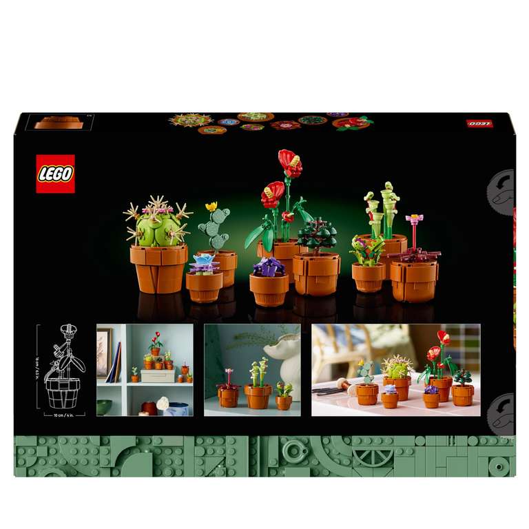 Jeu de construction Lego Icons Les Plantes Miniatures - 10329