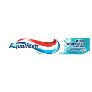 Dentifrice Aquafresh Triple Protection Blancheur 75 ml (via coupon + abonnement prévoyez économisez)