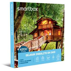 Coffret cadeau Smartbox - Séjour insolite de 2 jours avec petit-déjeuner pour 2 à 4 personnes
