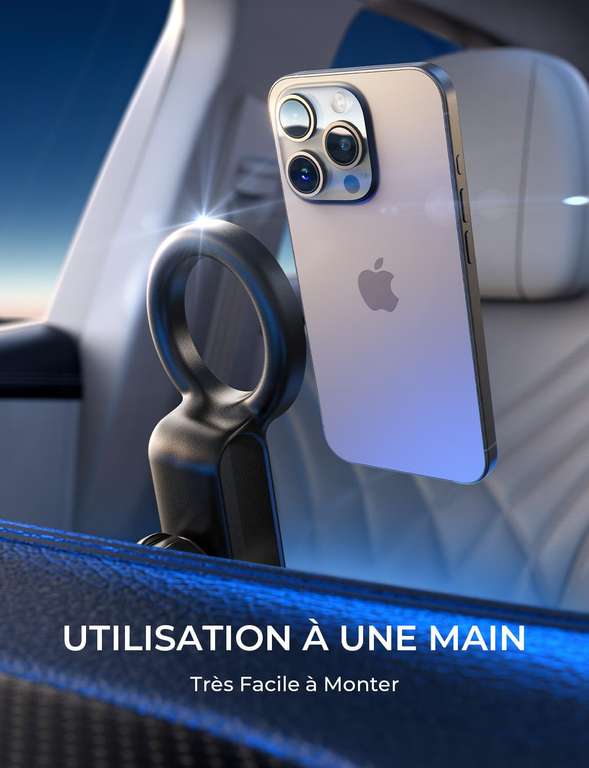 Support de telephone pour voiture LISEN - Compatible iPhone 13,14,15 (via coupon - Vendeur tiers)