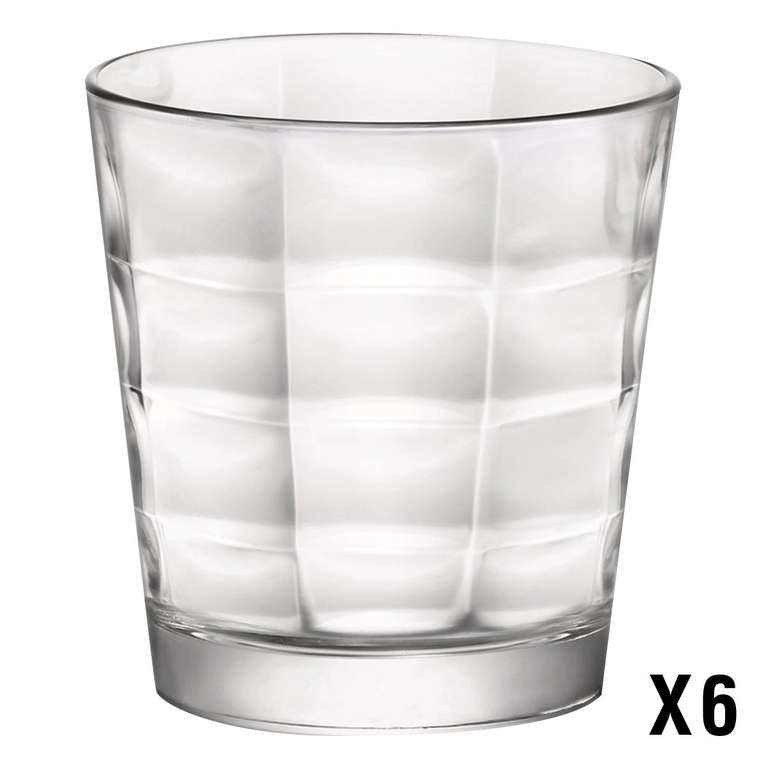 Set de 6 verres à eau Bormioli Rocco Cube - 6 x 24 cl