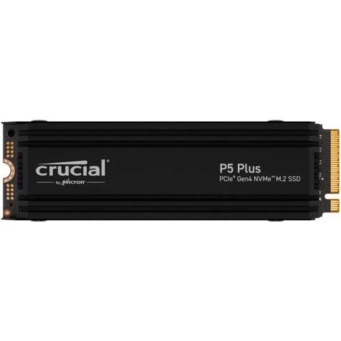 SSD interne M.2 NVMe 4.0 Crucial P5 Plus - 1 To avec dissipateur (Compatible PS5)