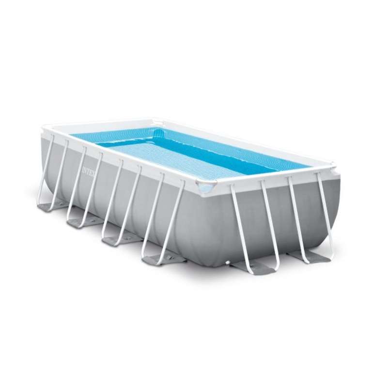 Kit piscine tubulaire rectangulaire Intex Prism Frame - 4x2+1.22m (via 274.50€ sur la carte fidélité + 100€ d'ODR)