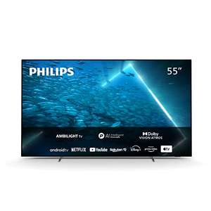 TV OLED 55" Philips 55OLED707 - 4K UHD, 120Hz, Ambilight 3 côtés, Android TV, Dolby Vision/Atmos, HDMI 2.1, HDR10+, HLG