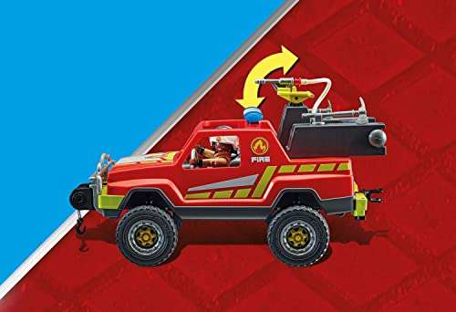 Jouet Playmobil Pick-up et Pompier- City Action 71194