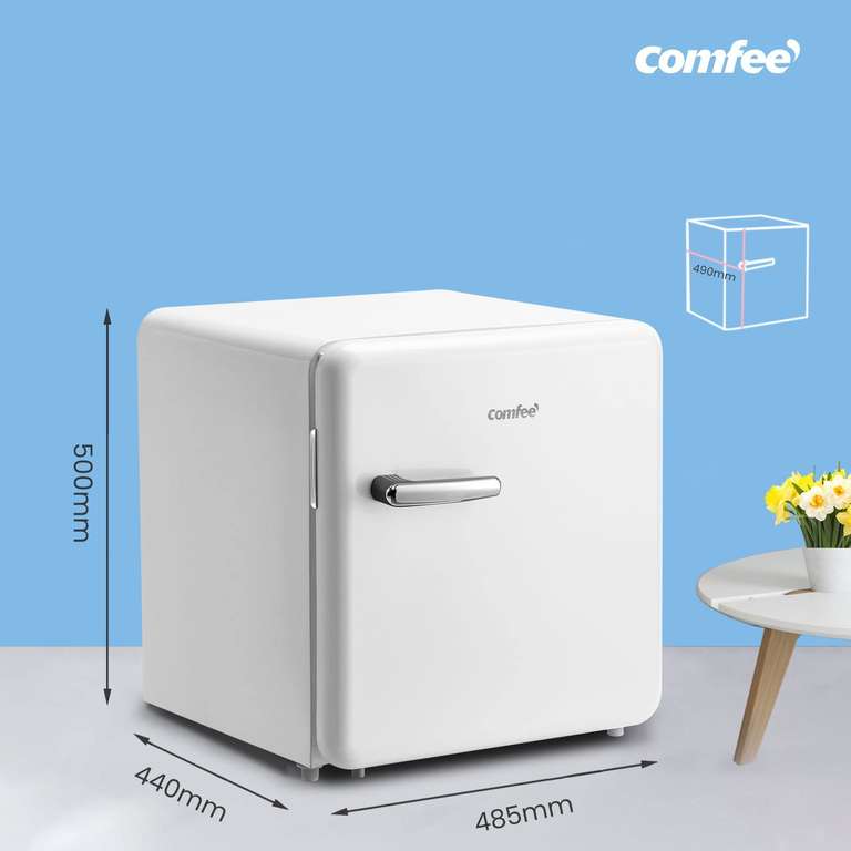 Mini réfrigérateur Comfee RCD50WH1RT(E) - 47L, Style Retro (Vendeurs Tiers - Via Coupon)