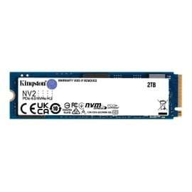 SSD interne NVMe M.2 2280 PCIe 4.0 x4 Kingston NV2 - 2 To (+ 9,68 € offerts en Rakuten Points)