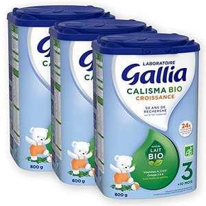 3 boites de Lait bébé 3eme age - Gallia Calisma Bio - 3x800g