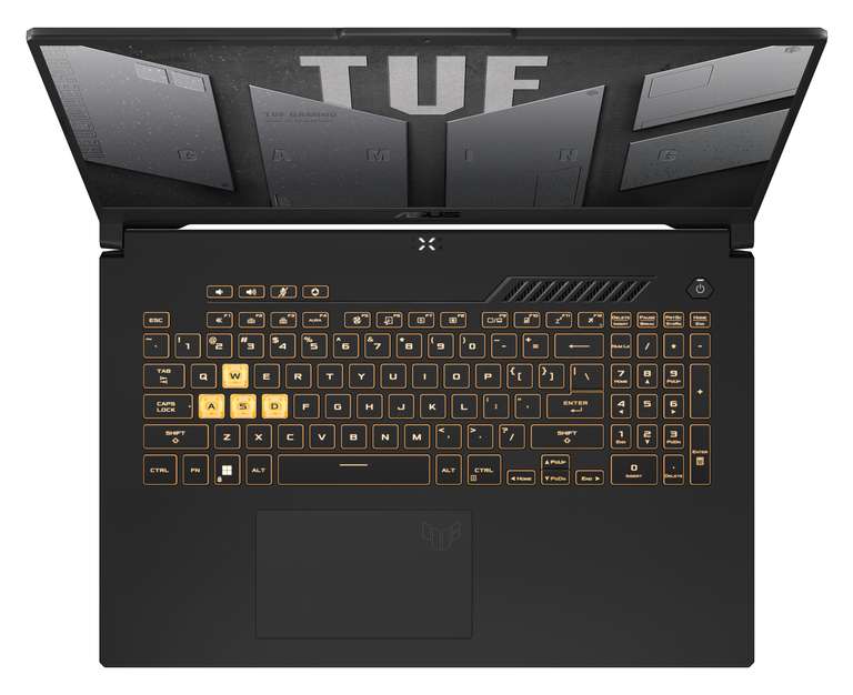 PC Portable 17.3" Asus TUF Gaming F17 TUF707ZR-HX007 - FHD 144Hz, i7-12700H, DDR5 16 Go 4800 MHz, SSD 512 Go, RTX 3070 Max-P (140W), Sans OS