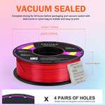 Filament Imprimante 3DEveryone Silk Tricolore PLA P - 1Kg, Soie Rouge Or et Violet (Vendeur Tiers)