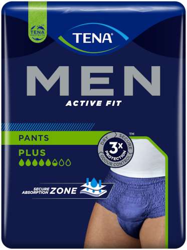 Sélection d'Échantillons gratuits - 1 au choix tous les 6 mois - Ex: sous-vêtements absorbants Tena Men Active Fit Pants Plus (tena.fr)