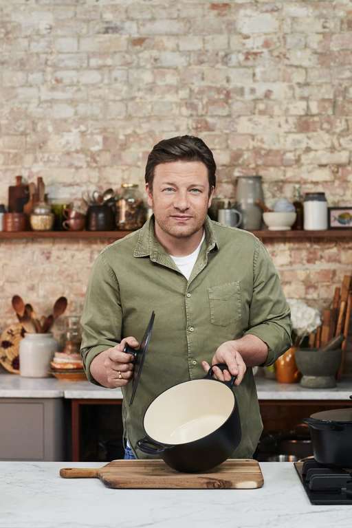 Faitout en fonte d'acier 24 cm + couvercle Tefal Jamie Oliver Premium