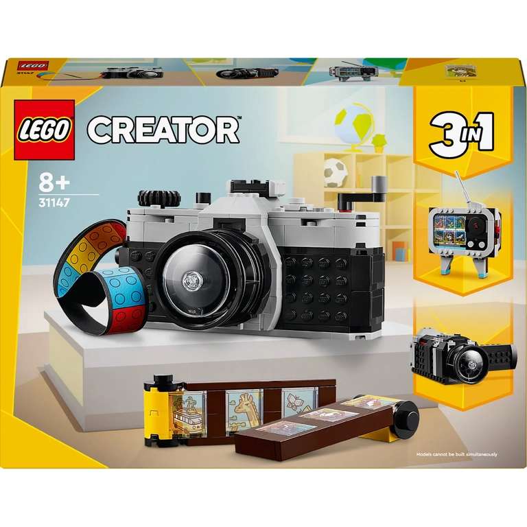 LEGO Creator L’Appareil Photo Rétro 31147 (via 4,72€ de remise fidélité, livraison)