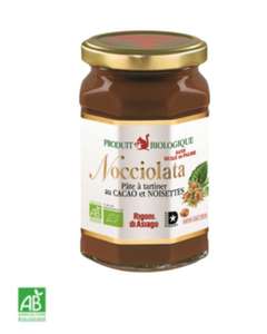 Pot de pâte à tartiner Bio au cacao et noisettes Nocciolata Rigoni di Asiago - Sans huile de palme (270g)