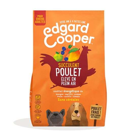 Croquettes pour chien Edgard & Cooper - 1Kg, Poulet
