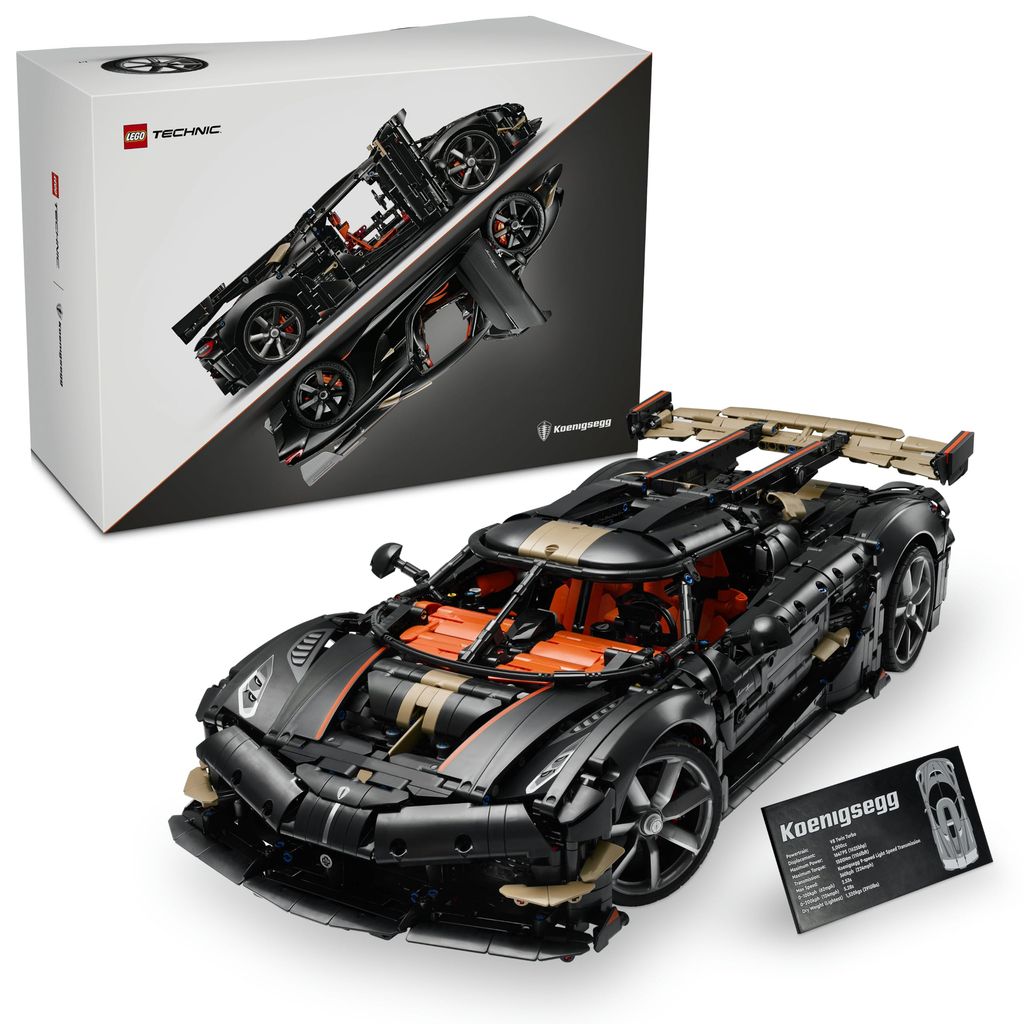 Jeu de construction Lego Technic 42232 - Megacar Sadair's Spear de Koenigsegg , 4104 pièces