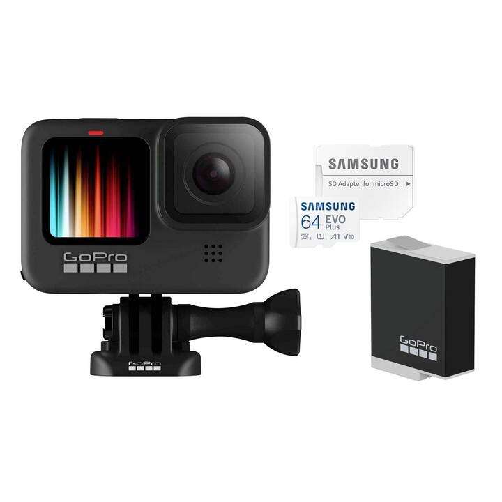Caméra sportive GoPro Hero 9 + Carte mémoire 64 Go microSDXC + Enduro ( Frontaliers Suisse)