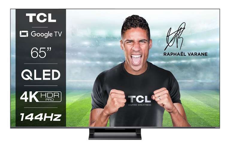 TV 65" TCL 65C731 (2022) - QLED, 4K UHD, 144 Hz, HDR Pro, Dolby Atmos & Vision iQ, HDMI 2.1/eARC, ALLM (Via ODR de 100€)