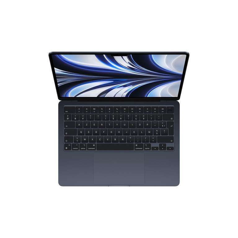 PC Portable 13" MacBook Air 2022 - Puce M2, 16Go Ram, 512Go SSD, Bleu Minuit
