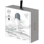 Micro USB Razer Seiren Mini Mercur - Blanc, compatible PC, PS4, Xbox