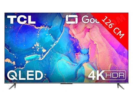 TV 50" TCL 50QLED760 (2022) - QLED, 4K, HDR Pro, Dalle 50 Hz, Indice 3100, Google TV (Via ODR de 50€)