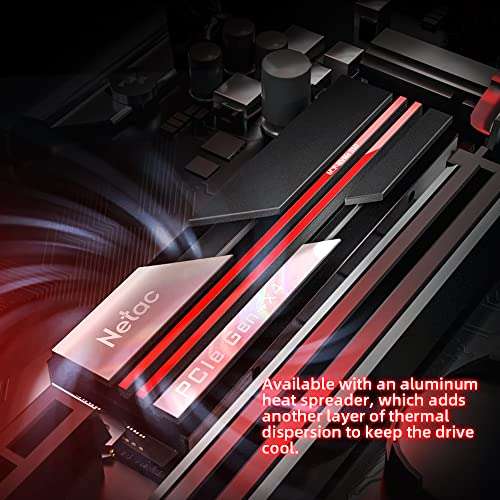 [Prime]SSD interne M.2 NVMe Netac NV7000 - 2 To, 7000-6700 Mo/s, Dissipateur inclus, Compatible PS5 (Via coupon - Vendeur tiers)