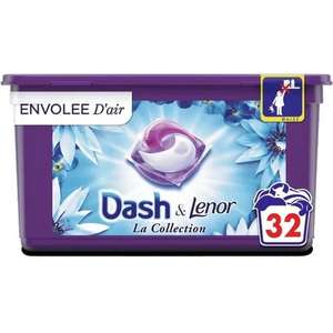 Lot de 32 capsules de lessive Dash - Différentes variétés (Via 8,89€ sur carte de fidélité + 4€ de ODR)