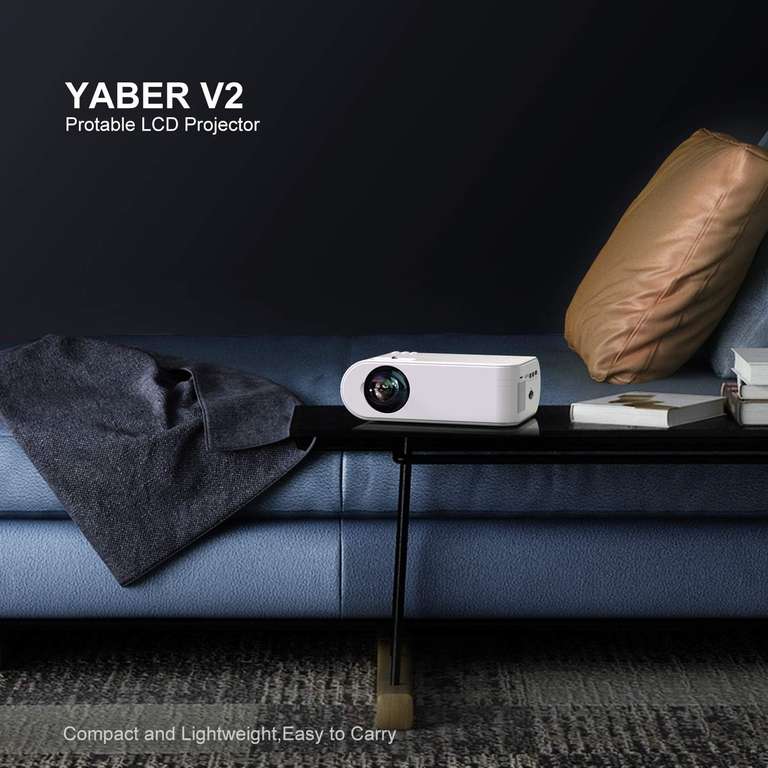 Vidéo-projecteur YABER V2 - 8000 Lumens, Full HD (via coupon - vendeur tiers)