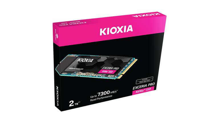 SSD Interne Kioxia Exceria Pro 2To NVMe M.2 2280 PCIe Gen4 x4 7300mo/s