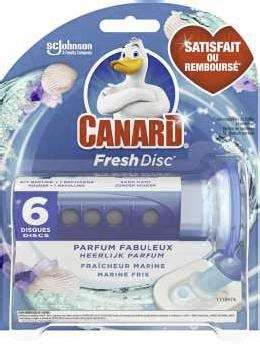 Nettoyant Fraîcheur Canard WC Fresh Disc - 6 Disques, différentes variétés (Via 2.05€ sur la carte de fidélité)