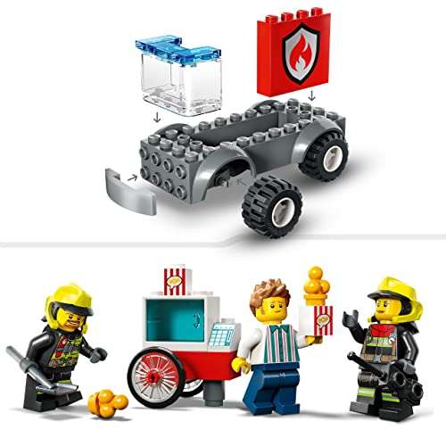 Jeu de construction Lego City La Caserne et Le Camion des Pompiers n°60375 (via coupon)