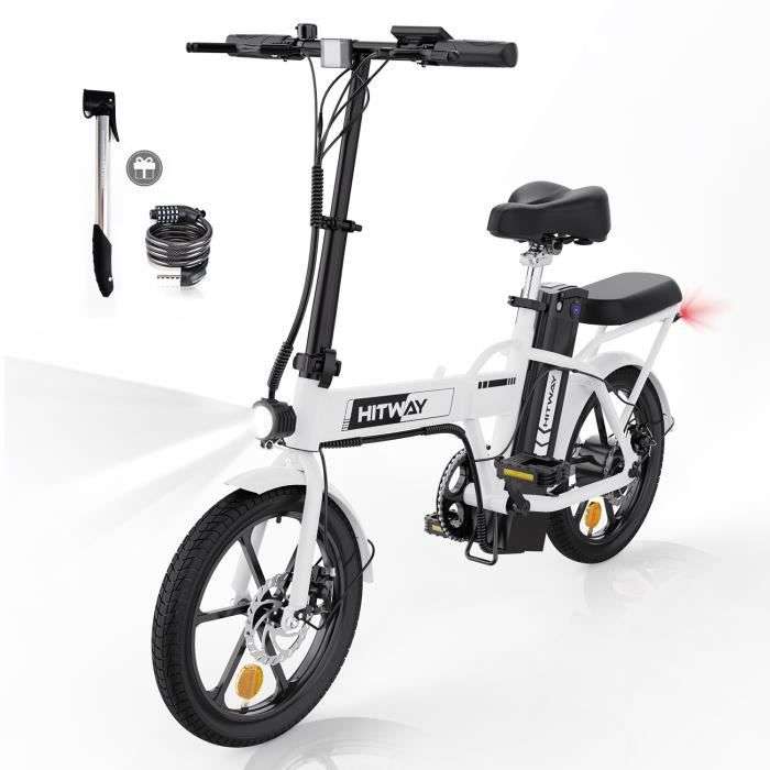 Vélo à assistance électrique pliable Hitway 16" - Batterie 36V, 8,4Ah (Vendeur Tiers)