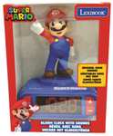Réveil Lexibook : Nintendo Super Mario RL800NI - Veilleuse, Personnage Lumineux, Choix de 6 alarmes, 6 Effets sonores - Bleu/rouge