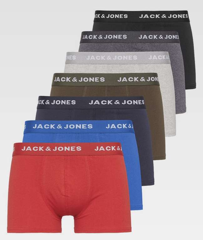 Sélection lot Boxers - Ex: 7 Boxers Jack&Jones - plusieurs couleurs / modèles (Tailles du S au L)